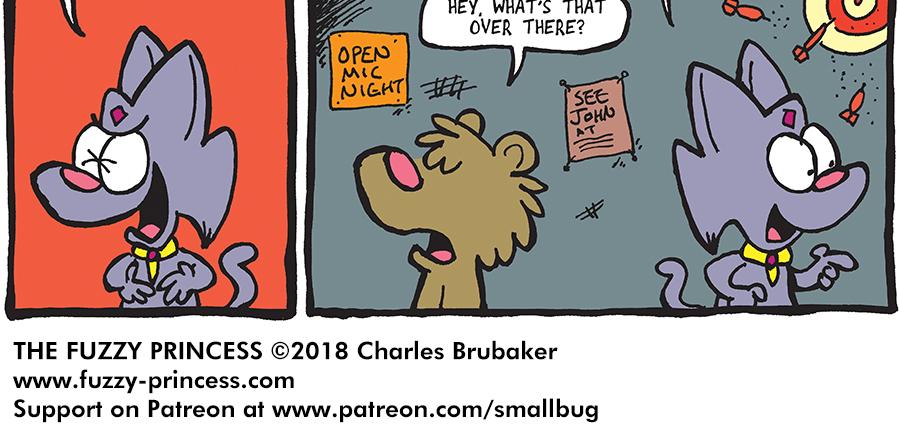 The Fuzzy Princess - Episode 305, Page 1: 2018-08-29-So Many Humans
